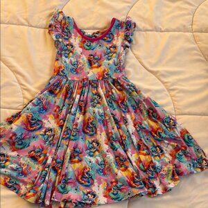 BAMBOO Vibrant Cartoon Print Kids Dress
